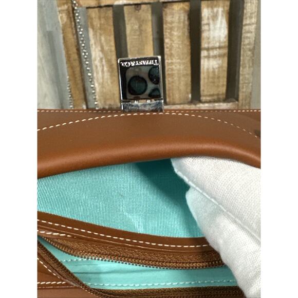 Tiffany & Co Pochette Wallet Wristlet Crossbody With Chain - Picture 8 of 16